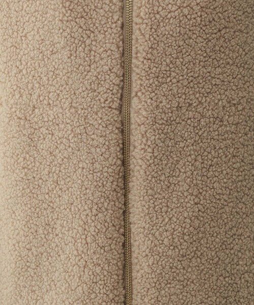 GLOBAL WORK（グローバルワーク）の「ボアライナーベスト/606693（ベスト・レディース・ベージュ/チャコールグレー・MEDIUM/LARGE）」の3枚目の写真