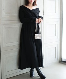 Ruwan yu（ルワンユー）の「2WAYカシュクールフレアワンピース【大きいサイズ対応】（ワンピース）」