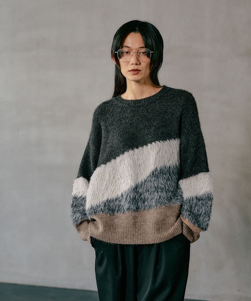 5ゲージニュアンスMIXプルオーバー 611450（ニット/セーター）｜LEPSIM