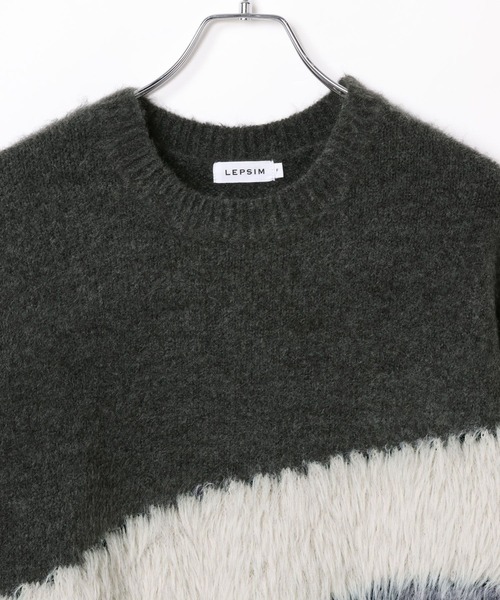 LEPSIM(レプシィム)の「5ゲージニュアンスMIXプルオーバー 611450(ニット/セーター・レディース・ブラウン系その他/グレー系その他/グレー系その他2・FREE)」の12枚目の写真