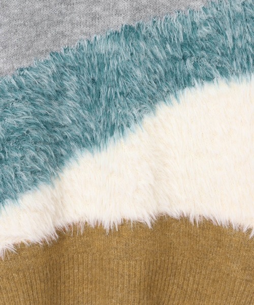 LEPSIM(レプシィム)の「5ゲージニュアンスMIXプルオーバー 611450(ニット/セーター・レディース・ブラウン系その他/グレー系その他/グレー系その他2・FREE)」の8枚目の写真