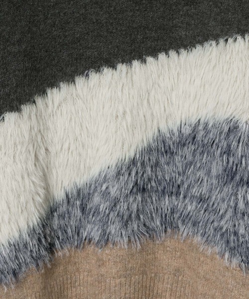 LEPSIM(レプシィム)の「5ゲージニュアンスMIXプルオーバー 611450(ニット/セーター・レディース・ブラウン系その他/グレー系その他/グレー系その他2・FREE)」の9枚目の写真