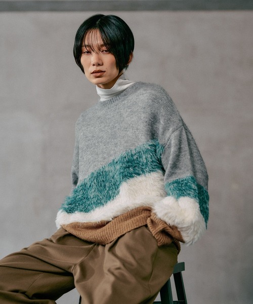 LEPSIM(レプシィム)の「5ゲージニュアンスMIXプルオーバー 611450(ニット/セーター・レディース・ブラウン系その他/グレー系その他/グレー系その他2・FREE)」の15枚目の写真