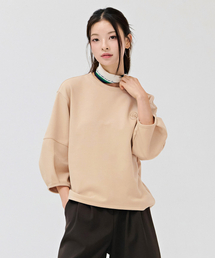 レディース ボリュームスリーブ 7部Tシャツ-DERG5162B0X