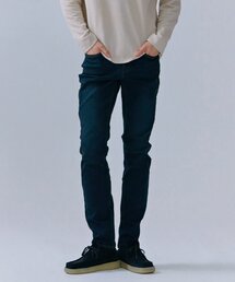 男性起毛ヒドンバンディングスリムデニムパンツ-CFRK2321C04