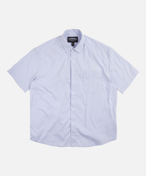 FRIZMWORKS(フリズムワークス)の「FEATHER CN RELAXED HALF SHIRT _ SKY BLUE(シャツ/ブラウス・メンズ・その他・LARGE/X-LARGE/SMALL/MEDIUM)」の1枚目の写真