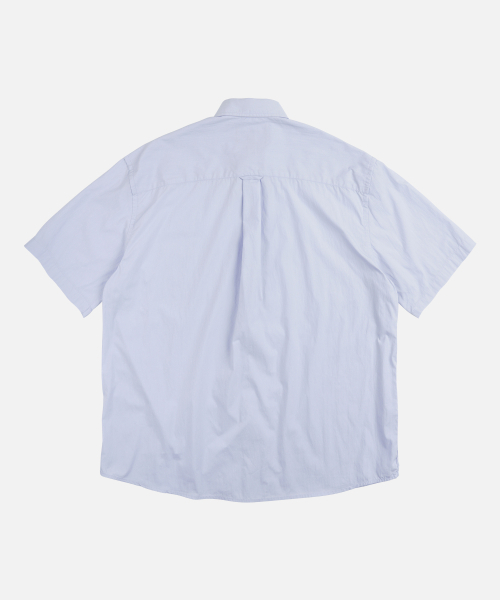 FRIZMWORKS(フリズムワークス)の「FEATHER CN RELAXED HALF SHIRT _ SKY BLUE(シャツ/ブラウス・メンズ・その他・LARGE/X-LARGE/SMALL/MEDIUM)」の2枚目の写真