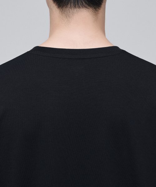 MUSINSA STANDARD（ムシンサスタンダード）の「スーピマリラックスドクルーネック長袖Tシャツ[ブラック]（Tシャツ/カットソー・メンズ・その他・SMALL/MEDIUM/LARGE/X-LARGE/XX-LARGE/XXX-LARGE）」の5枚目の写真