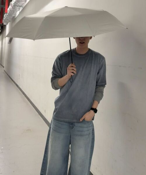 MUSINSA STANDARD（ムシンサスタンダード）の「ビッグブラシロングバミューダデニムパンツ[ライトインディゴ]（デニムパンツ・メンズ・その他・26/34/33/36/38/40/42/27/28/29/30/31/32）」の6枚目の写真