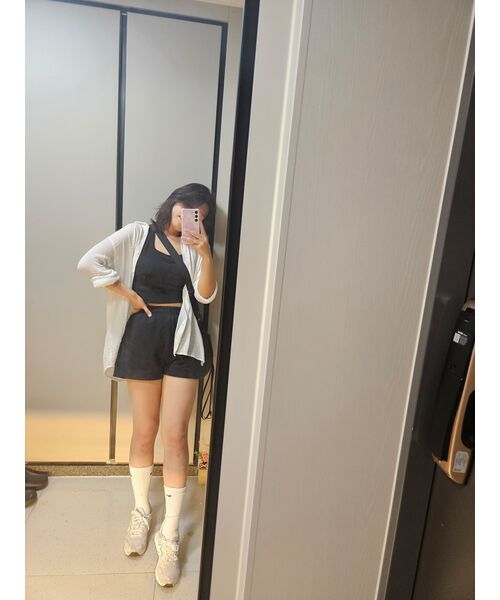 MUSINSA STANDARD WOMAN（ムシンサスタンダードウーマン）の「ウィメンズクロップタンクトップ[ブラック]（Tシャツ/カットソー・レディース・その他・SMALL/MEDIUM/LARGE/X-SMALL）」の13枚目の写真