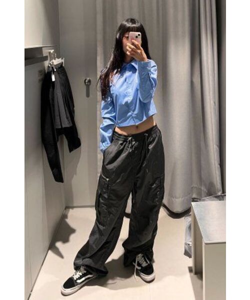 MUSINSA STANDARD WOMAN（ムシンサスタンダードウーマン）の「ウィメンズブライトパラシュートカーゴパンツ[ディムグレー]（その他パンツ・レディース・その他・30/24/26/28）」の10枚目の写真
