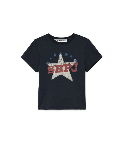 SUNBURNPROJECT(サンバーンプロジェクト)の「SBPJ T-shirt, NAVY(Tシャツ/カットソー・レディース・その他・FREE)」の2枚目の写真