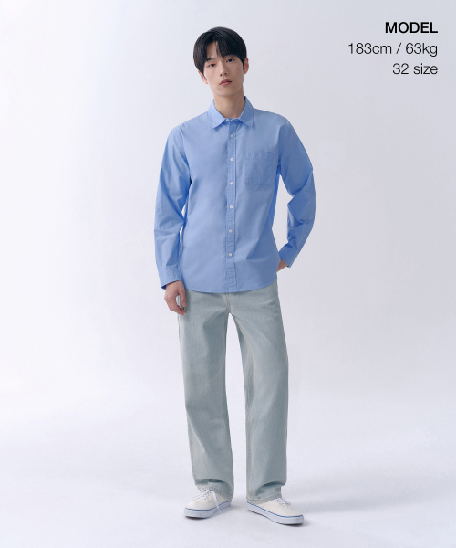 MUSINSA STANDARD（ムシンサスタンダード）の「ストレートデニムパンツ[ブリーチ]（デニムパンツ・メンズ・その他・26/27/28/29/30/31/32/33/34/36/38/40）」の8枚目の写真