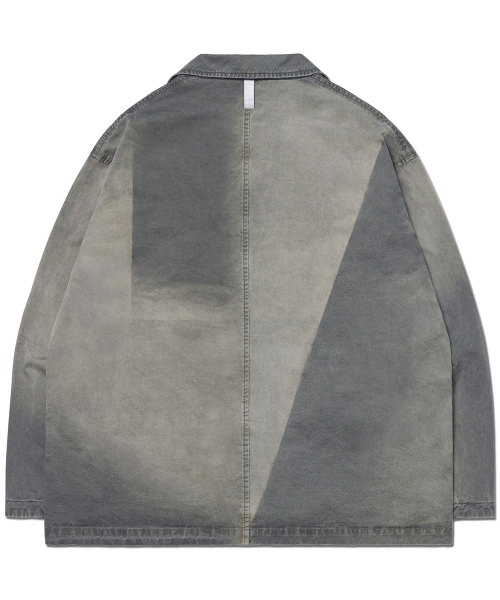 NOMANUAL(NOMANUAL)の「SUNFADED JACKET - WASHED CHARCOAL(テーラードジャケット・レディース・その他・MEDIUM/LARGE/SMALL)」の2枚目の写真