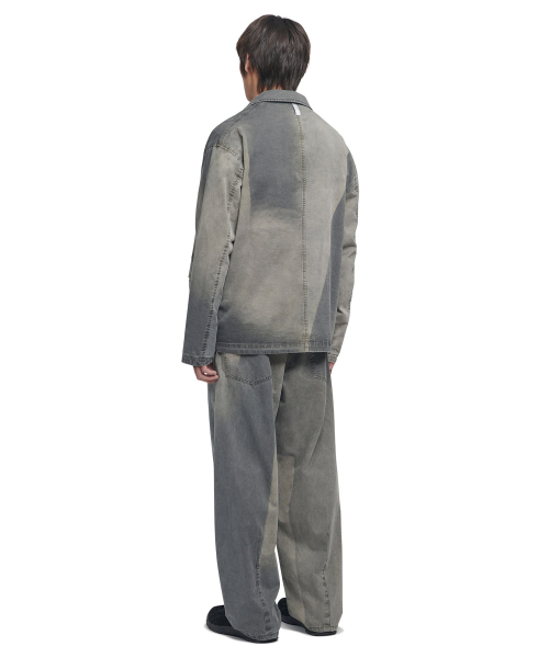 NOMANUAL(NOMANUAL)の「SUNFADED JACKET - WASHED CHARCOAL(テーラードジャケット・レディース・その他・MEDIUM/LARGE/SMALL)」の4枚目の写真