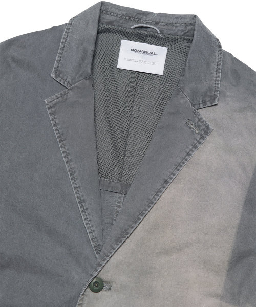 NOMANUAL(NOMANUAL)の「SUNFADED JACKET - WASHED CHARCOAL(テーラードジャケット・レディース・その他・MEDIUM/LARGE/SMALL)」の5枚目の写真