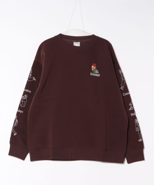 ８(eight)（エイト）の「裏起毛ワイドシルエットトレーナー（スウェット・メンズ・グリーン系その他/ホワイト/ブラック/ブラウン・LARGE/X-LARGE/MEDIUM）」の3枚目の写真