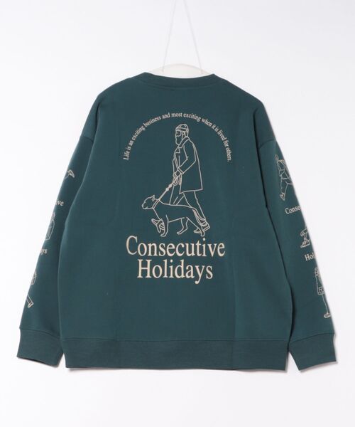 ８(eight)（エイト）の「裏起毛ワイドシルエットトレーナー（スウェット・メンズ・グリーン系その他/ホワイト/ブラック/ブラウン・LARGE/X-LARGE/MEDIUM）」の5枚目の写真