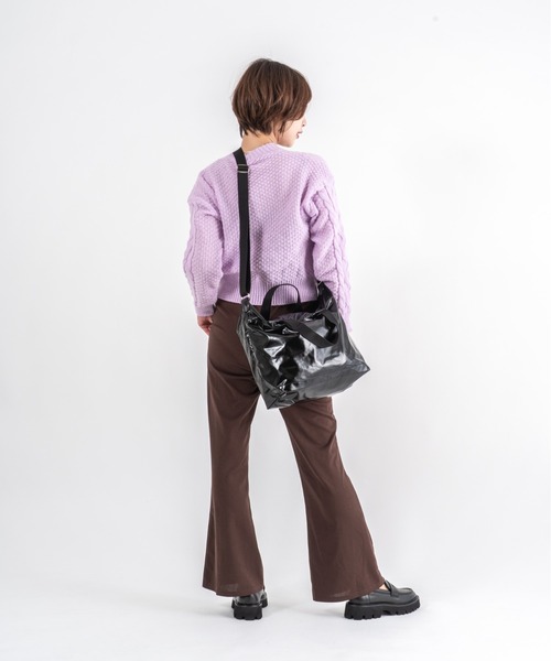 Jack Gomme(ジャックゴム)の「【JACK GOMME】ショルダーバッグ ORTA(ショルダーバッグ・レディース・ブラック/シルバー/モカ/アイボリー/インディゴブルー/シャンパン・FREE)」の7枚目の写真
