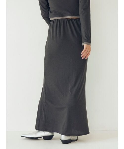 Ungrid（アングリッド）の「カシミヤ混アイラインスカート（スカート・レディース・チャコールグレー/レッド/オフホワイト・FREE）」の8枚目の写真