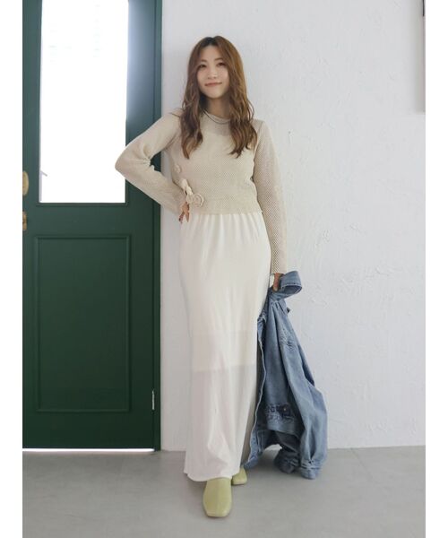 Ungrid（アングリッド）の「カシミヤ混アイラインスカート（スカート・レディース・チャコールグレー/レッド/オフホワイト・FREE）」の18枚目の写真