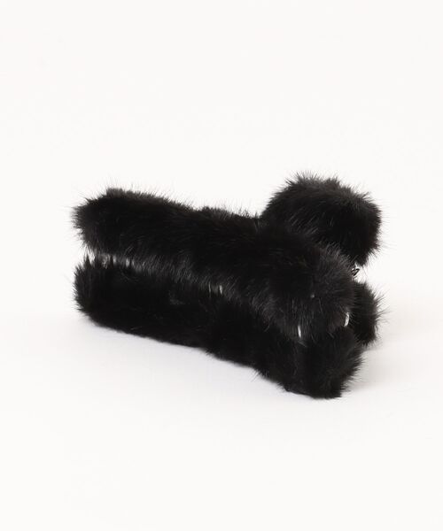 Heather（ヘザー）の「チャーム付きファーバンス　608739（バレッタ/ヘアクリップ・レディース・ベージュ/ブラック/ブラウン・ONE SIZE）」の14枚目の写真