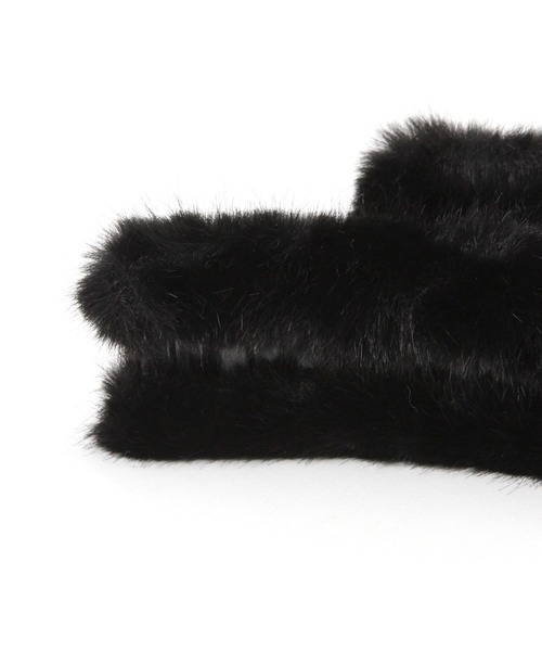 Heather（ヘザー）の「チャーム付きファーバンス　608739（バレッタ/ヘアクリップ・レディース・ベージュ/ブラック/ブラウン・ONE SIZE）」の10枚目の写真