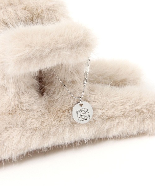 Heather（ヘザー）の「チャーム付きファーバンス　608739（バレッタ/ヘアクリップ・レディース・ベージュ/ブラック/ブラウン・ONE SIZE）」の12枚目の写真