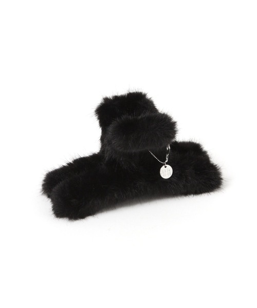 Heather（ヘザー）の「チャーム付きファーバンス　608739（バレッタ/ヘアクリップ・レディース・ベージュ/ブラック/ブラウン・ONE SIZE）」の13枚目の写真