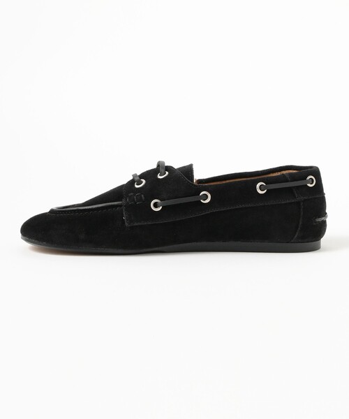 Demi-Luxe BEAMS(デミルクス ビームス)の「【7/24値下げ】CASTELLANO / AIKO スエード シューズ(モカシン/デッキシューズ・レディース・ブラック/ブラウン・38/37/36)」の5枚目の写真