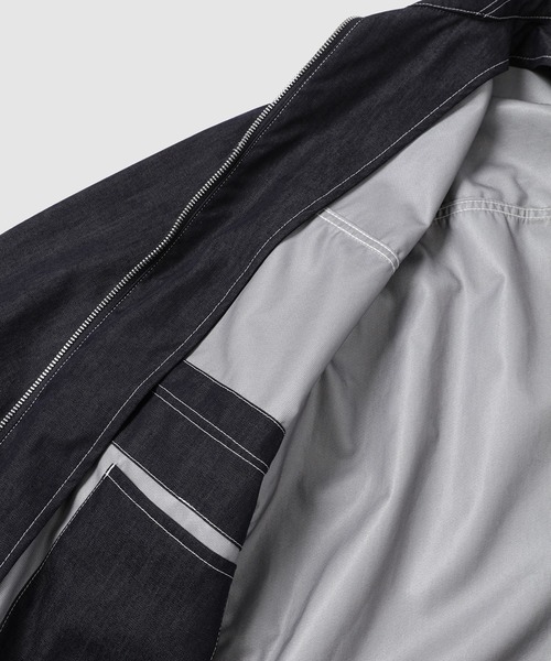 COMME des GARCONS HOMME(コム デ ギャルソン・オム)の「LIGHT-OUNCE COTTON DENIM BLOUSON(デニムジャケット・メンズ・ネイビー・L/M/S/XS)」の3枚目の写真