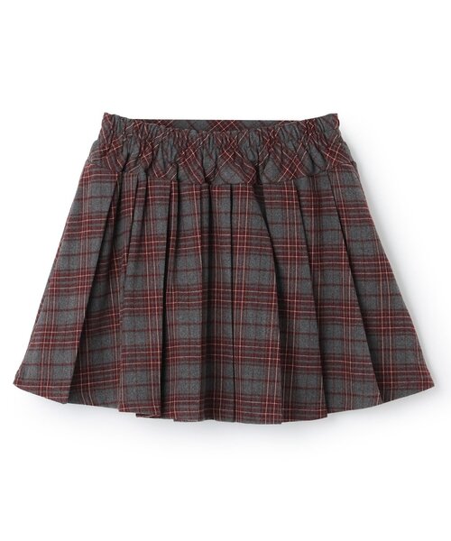 by LOVEiT（バイラビット）の「リボンプリーツスカート（スカート・キッズ・エンジ/グレー/ブラウン・120cm/140cm/150cm/130cm/160cm）」の4枚目の写真
