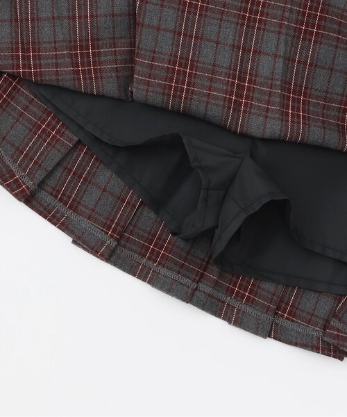 by LOVEiT（バイラビット）の「リボンプリーツスカート（スカート・キッズ・エンジ/グレー/ブラウン・120cm/140cm/150cm/130cm/160cm）」の8枚目の写真