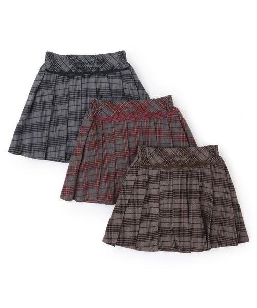 by LOVEiT（バイラビット）の「リボンプリーツスカート（スカート・キッズ・エンジ/グレー/ブラウン・120cm/140cm/150cm/130cm/160cm）」の10枚目の写真