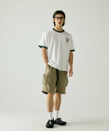 DISCUS ATHLETIC（ディスカス　アスレチック）の「Heavyweight Tiger Ringer T-Shirt Off White（Tシャツ/カットソー）」