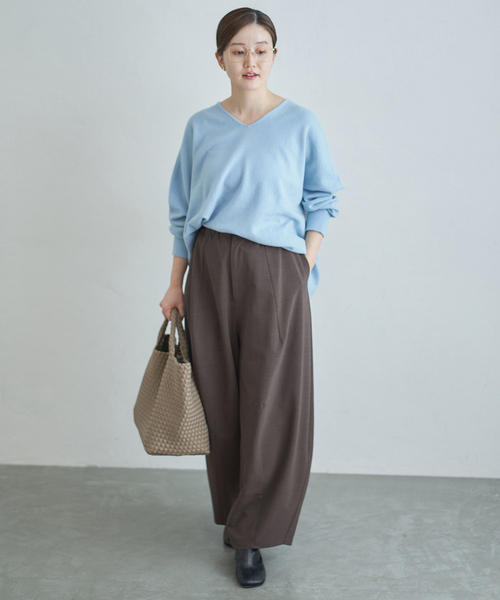 IENA（イエナ）の「《追加》ウォッシャブル コクーンパンツ（その他パンツ・レディース・グレー/ブラック/ブラウン・34/36/38）」の6枚目の写真