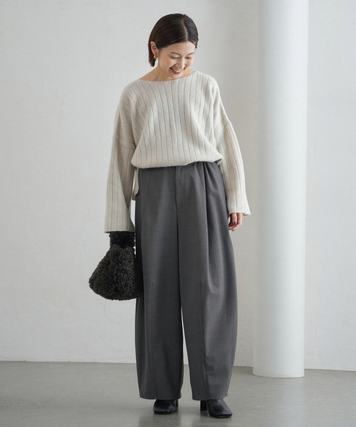 IENA（イエナ）の「《追加》ウォッシャブル コクーンパンツ（その他パンツ・レディース・グレー/ブラック/ブラウン・34/36/38）」の18枚目の写真