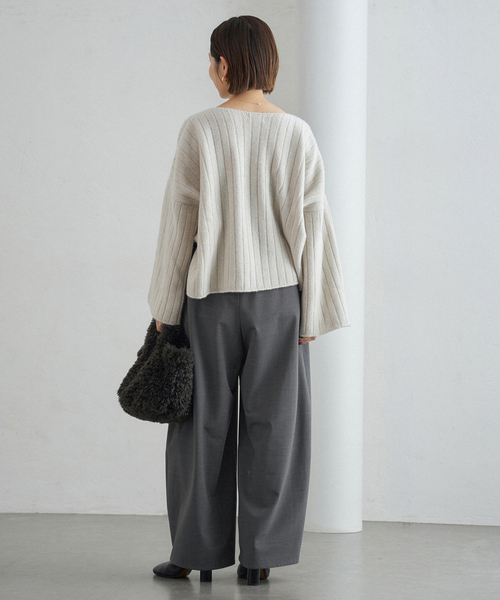 IENA（イエナ）の「《追加》ウォッシャブル コクーンパンツ（その他パンツ・レディース・グレー/ブラック/ブラウン・34/36/38）」の20枚目の写真