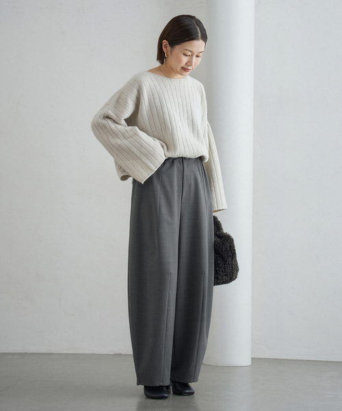 IENA（イエナ）の「《追加》ウォッシャブル コクーンパンツ（その他パンツ・レディース・グレー/ブラック/ブラウン・34/36/38）」の21枚目の写真