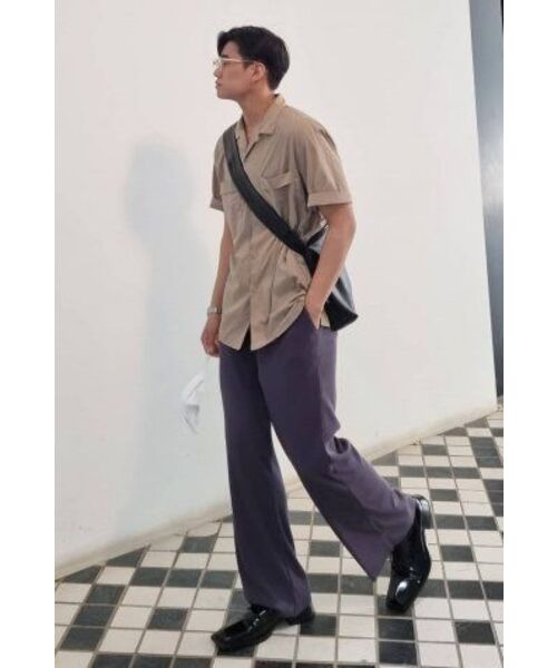 DRAW FIT（ドローフィット）の「ワイドバンディングプリーツパンツ [D.GREY]（その他パンツ・メンズ・その他・LARGE/MEDIUM/X-LARGE）」の5枚目の写真