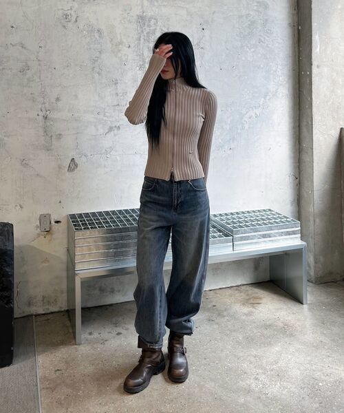 INSILENCE WOMEN（インサイレンスウーマン）の「ヴィンテージレギュラーデニムディープブルー（デニムパンツ・レディース・その他・X-SMALL/SMALL）」の6枚目の写真
