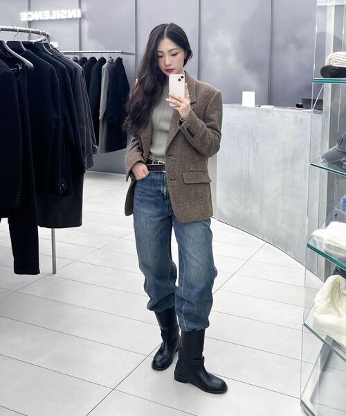 INSILENCE WOMEN（インサイレンスウーマン）の「ヴィンテージレギュラーデニムディープブルー（デニムパンツ・レディース・その他・X-SMALL/SMALL）」の10枚目の写真