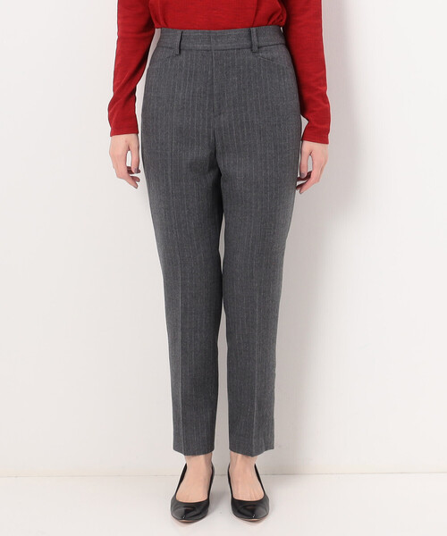 COMME CA(コムサ)の「〔 TALLサイズ 〕 【セットアップ対応】ウールストライプ パンツ(セットアップ・レディース・グレー・13号/15号)」の17枚目の写真