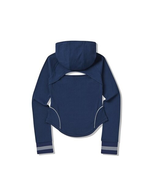 NYXX(エヌワイエックスエックス)の「MIDDLE SLIT HOOD LONG SLEEVE NAVY(Tシャツ/カットソー・レディース・その他・MEDIUM/SMALL)」の3枚目の写真