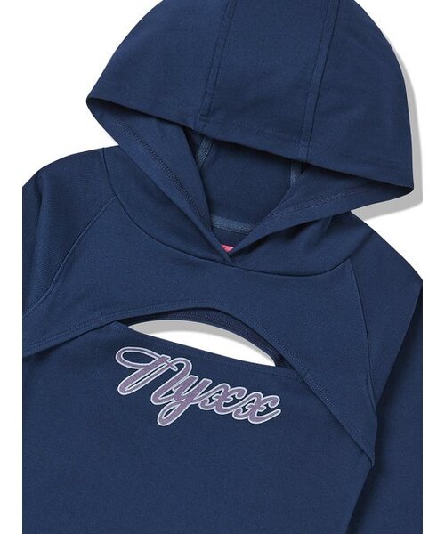 NYXX(エヌワイエックスエックス)の「MIDDLE SLIT HOOD LONG SLEEVE NAVY(Tシャツ/カットソー・レディース・その他・MEDIUM/SMALL)」の4枚目の写真