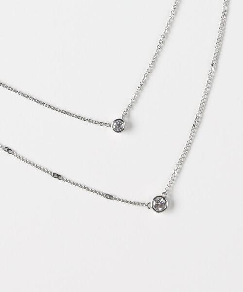 Right-on(ライトオン)の「Right-on Basic(ライトオンベーシック)【レディース】2連ネックレス(ネックレス・レディース・ゴールド/シルバー・ONE SIZE)」の12枚目の写真