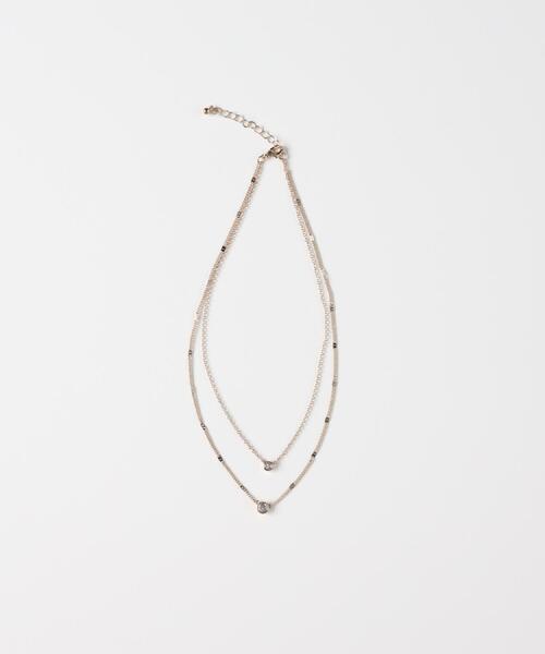 Right-on(ライトオン)の「Right-on Basic(ライトオンベーシック)【レディース】2連ネックレス(ネックレス・レディース・ゴールド/シルバー・ONE SIZE)」の8枚目の写真