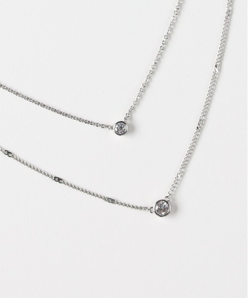 Right-on(ライトオン)の「Right-on Basic(ライトオンベーシック)【レディース】2連ネックレス(ネックレス・レディース・ゴールド/シルバー・ONE SIZE)」の5枚目の写真