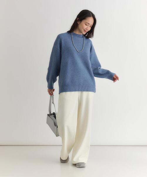 Right-on（ライトオン）の「HONEYSUCKLE ROSE(ハニーサックルローズ)【レディース】カットコーデュロイ裏起毛イージーワイドパンツ（その他パンツ・レディース・グリーン/オフホワイト/ブラック・S/M/L）」の20枚目の写真