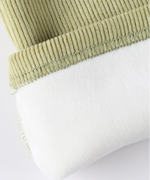 Right-on（ライトオン）の「【HONEYSUCKLE ROSE】カットコーデュロイ 裏起毛イージーワイドパンツ (セミワイドシルエット / 上品な凹凸感 / リラックスフィット / 保温性)（その他パンツ・レディース・グリーン/オフホワイト/ブラック・S/M/L）」の12枚目の写真